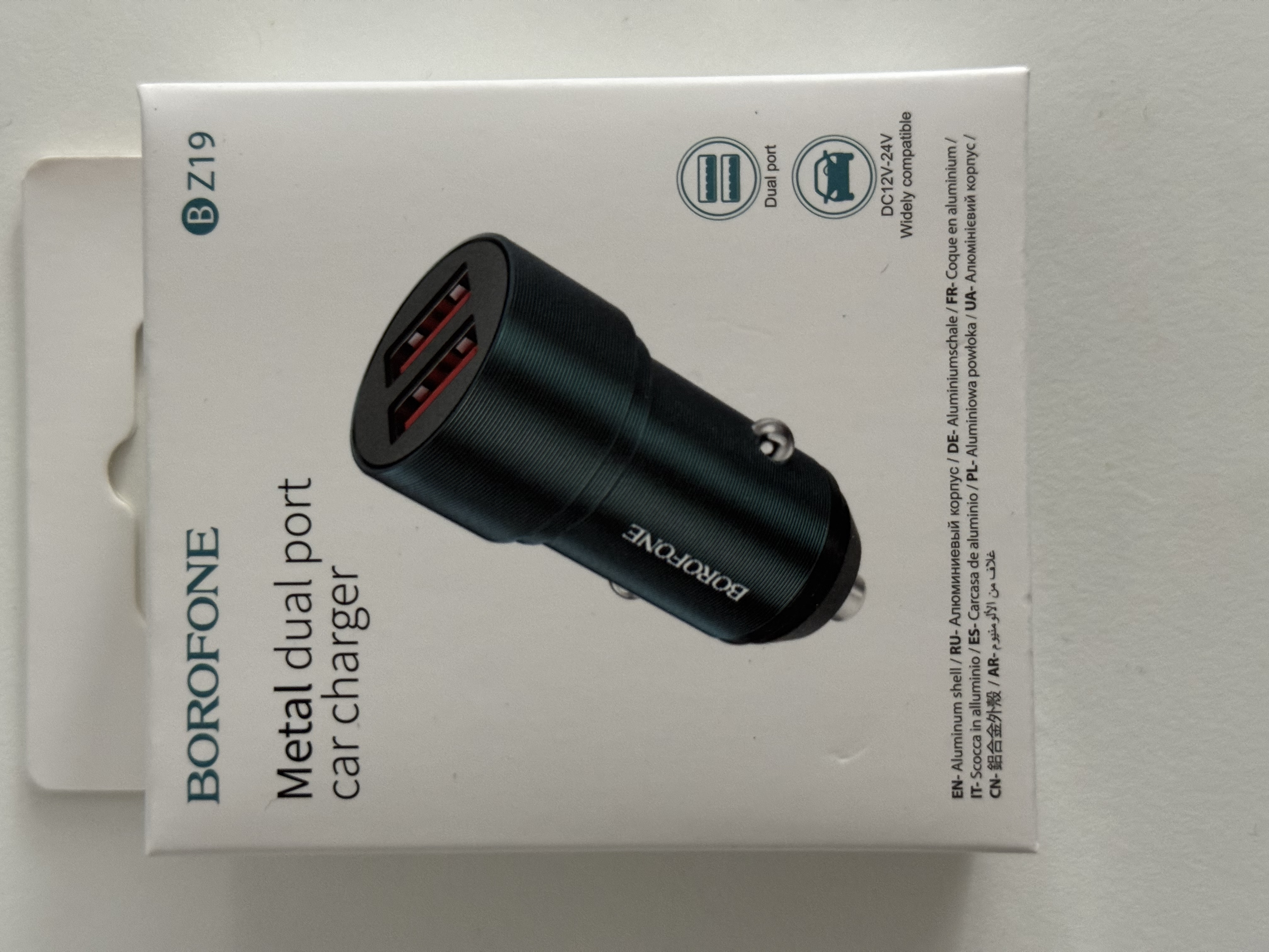 Incarcator auto 18W 2xUSB-A smart